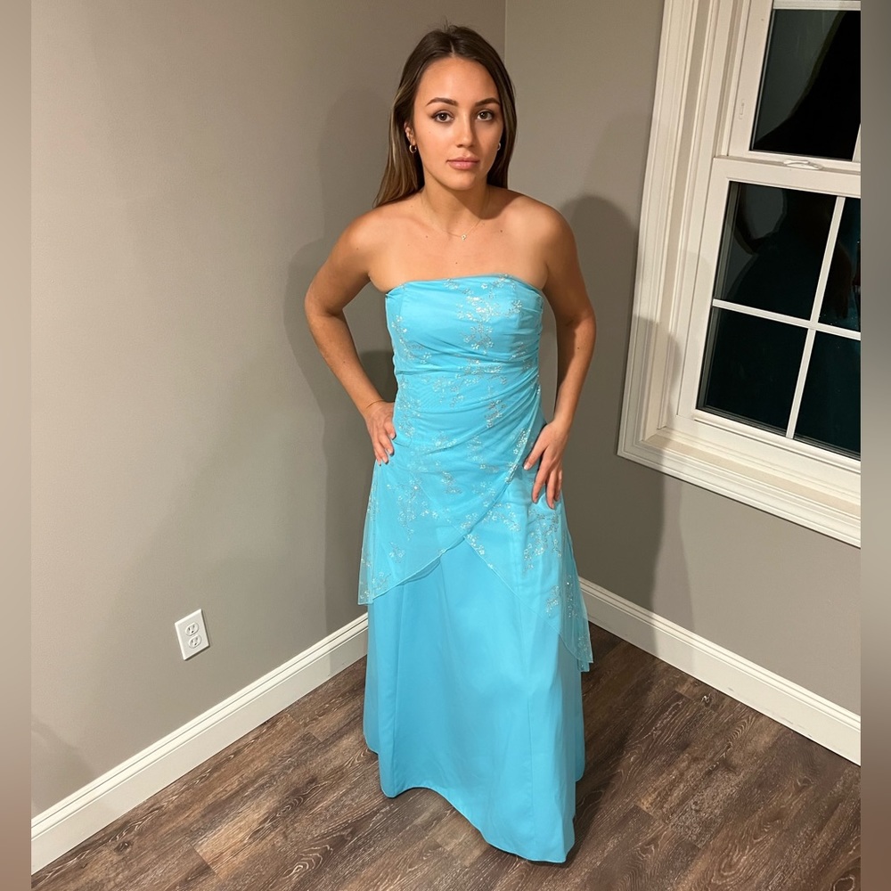Elegant Baby Blue Dress Prom, Gala, Formal